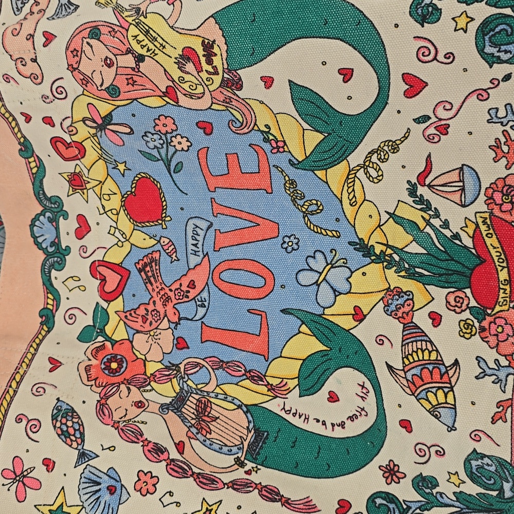 Brighton Mermaid Siren Song Canvas Tote - Picture 2 of 14